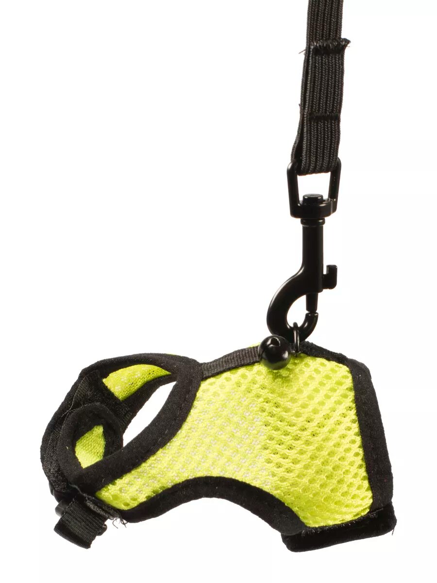 Шлейка для грызунов "Walking Vest" желто-зеленый М