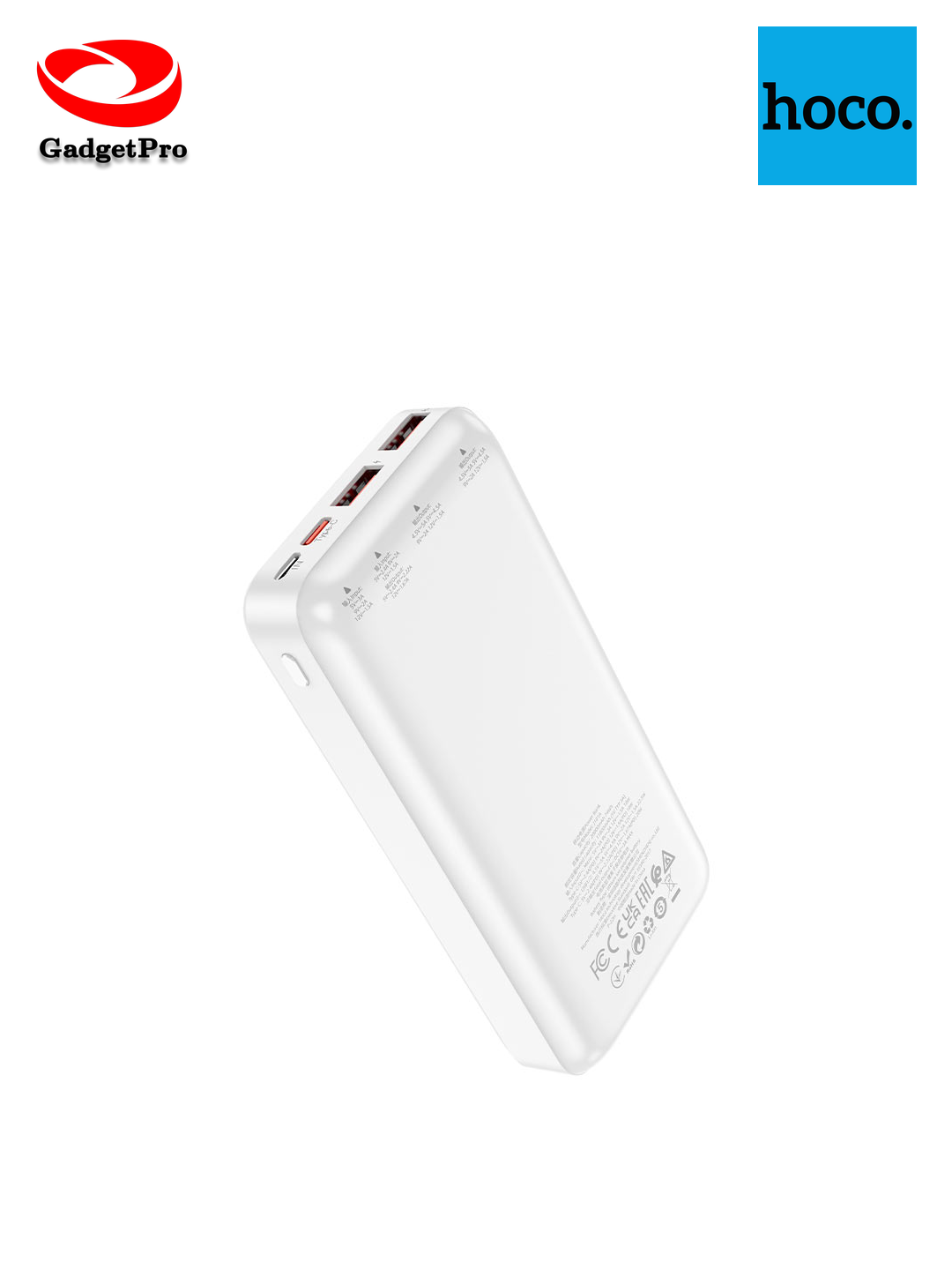 Портативный аккумулятор Hoco J101A Black: внешний аккумулятор для телефона, Power Bank, ёмкость 20000 мАч