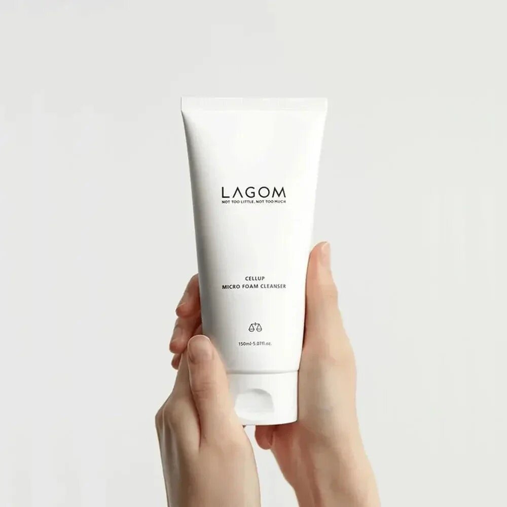 Lagom, Корейская пенка для умывания лица, Lagom Cellup Micro Foam Cleanser, 120 мл