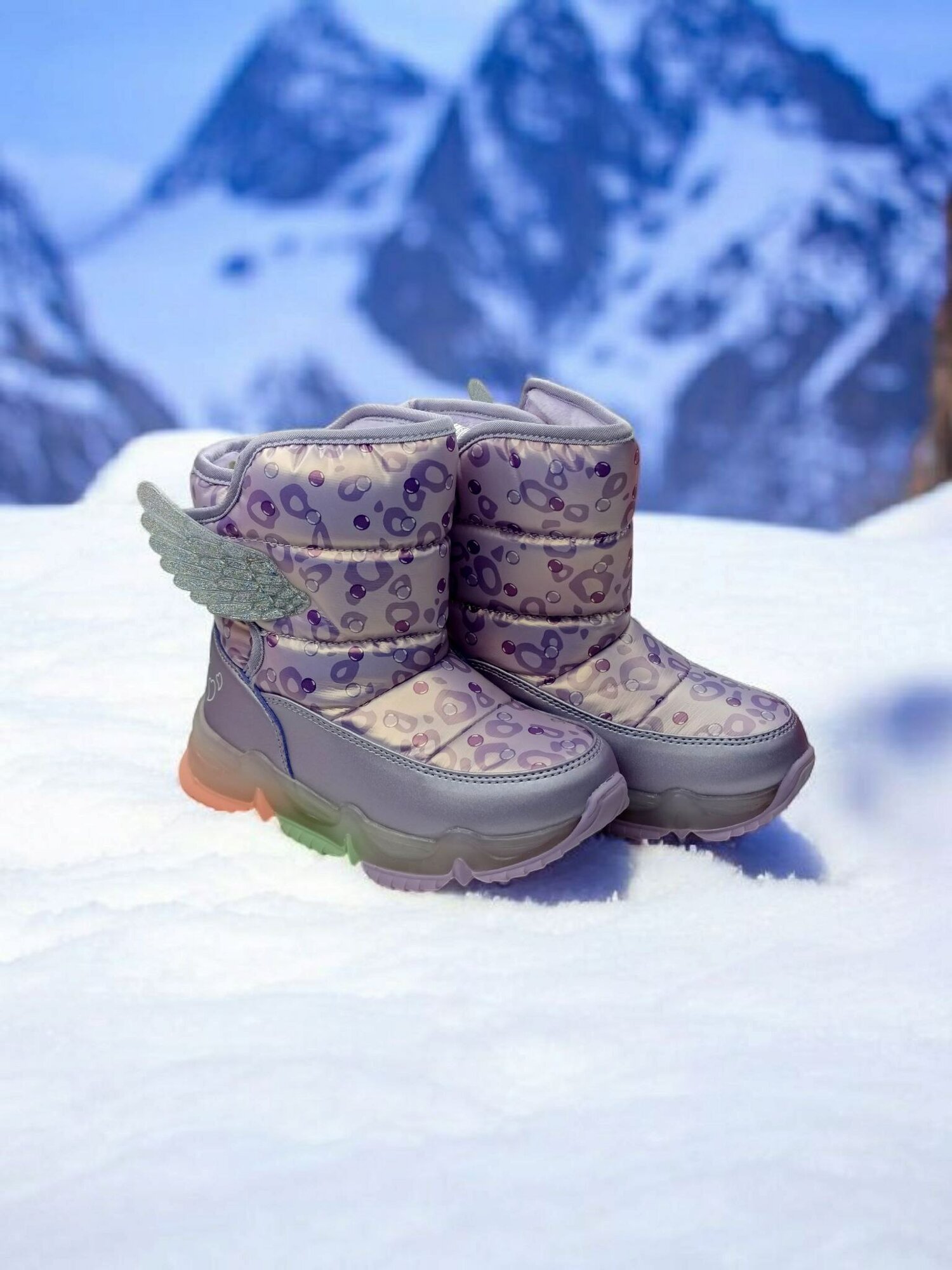 Дутики , размер 31, сиреневый — фото 1