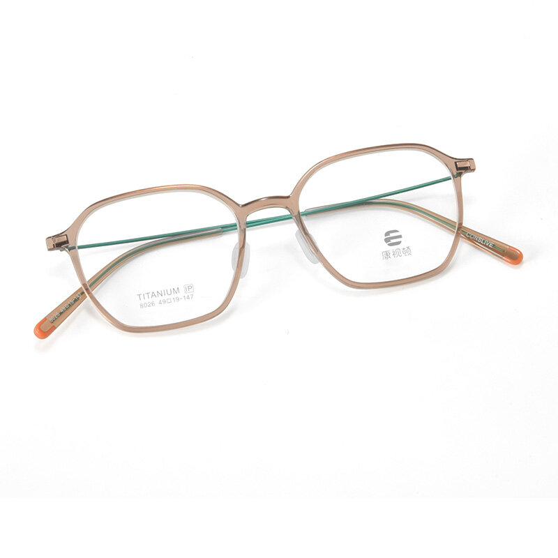 Cornstone TR/Memory Plastic Titanium Square Eyeglass Frames Unisex 49 — фото 1
