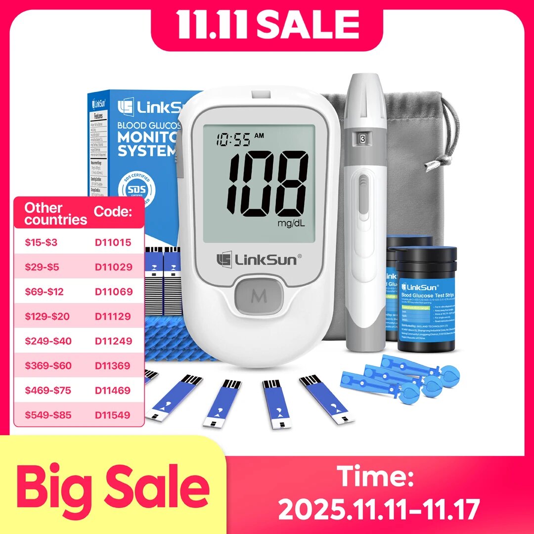 Картинки LinkSun G-425-1 глюкометр для измерения уровня глюкозы в крови