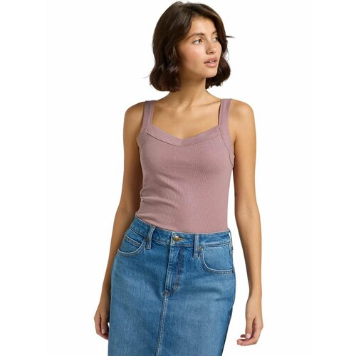 фото Майка lee women rib cami, размер xl, фиолетовый