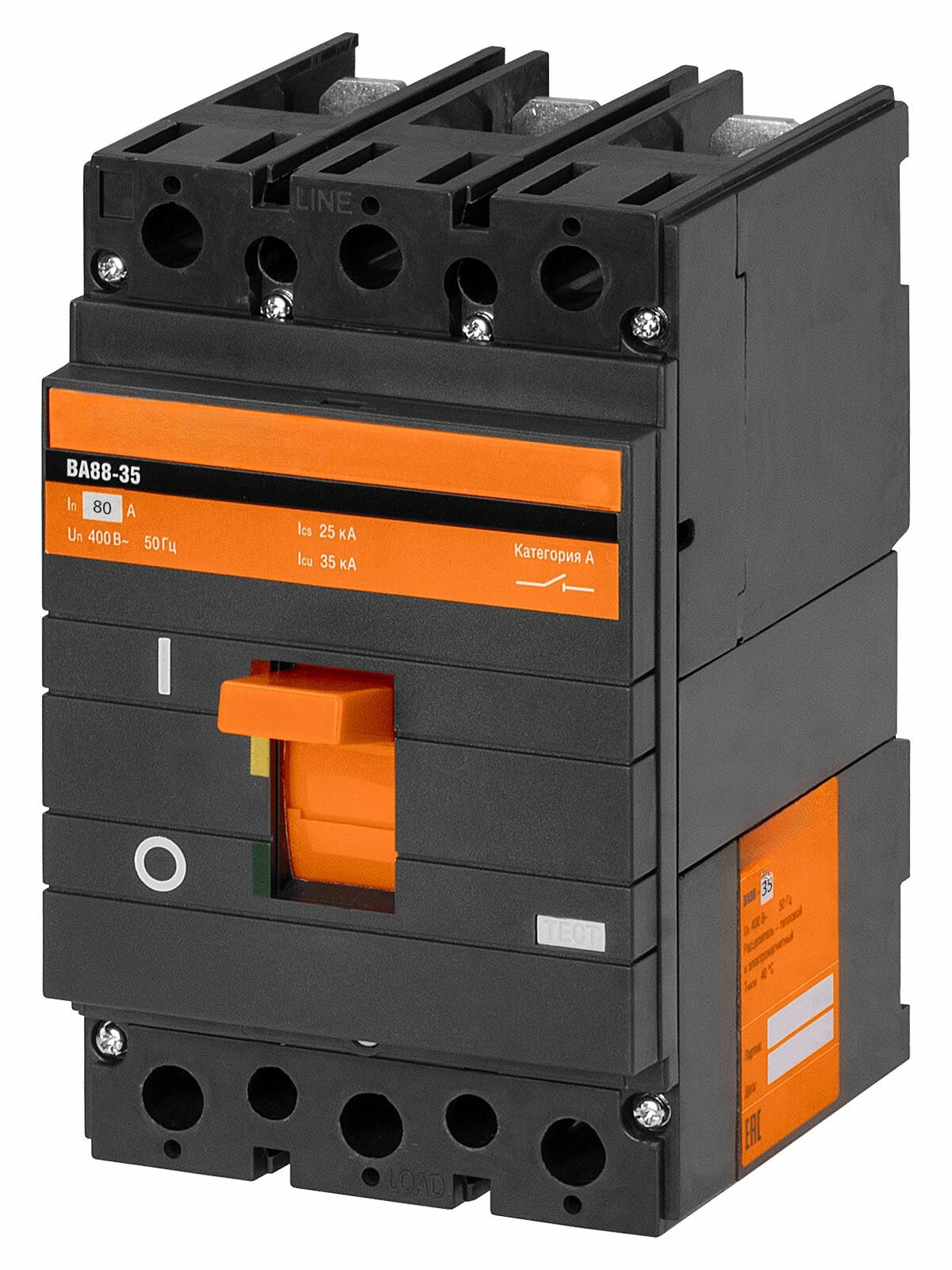 Автоматический выключатель ВА88-35 3Р 80А 35кА