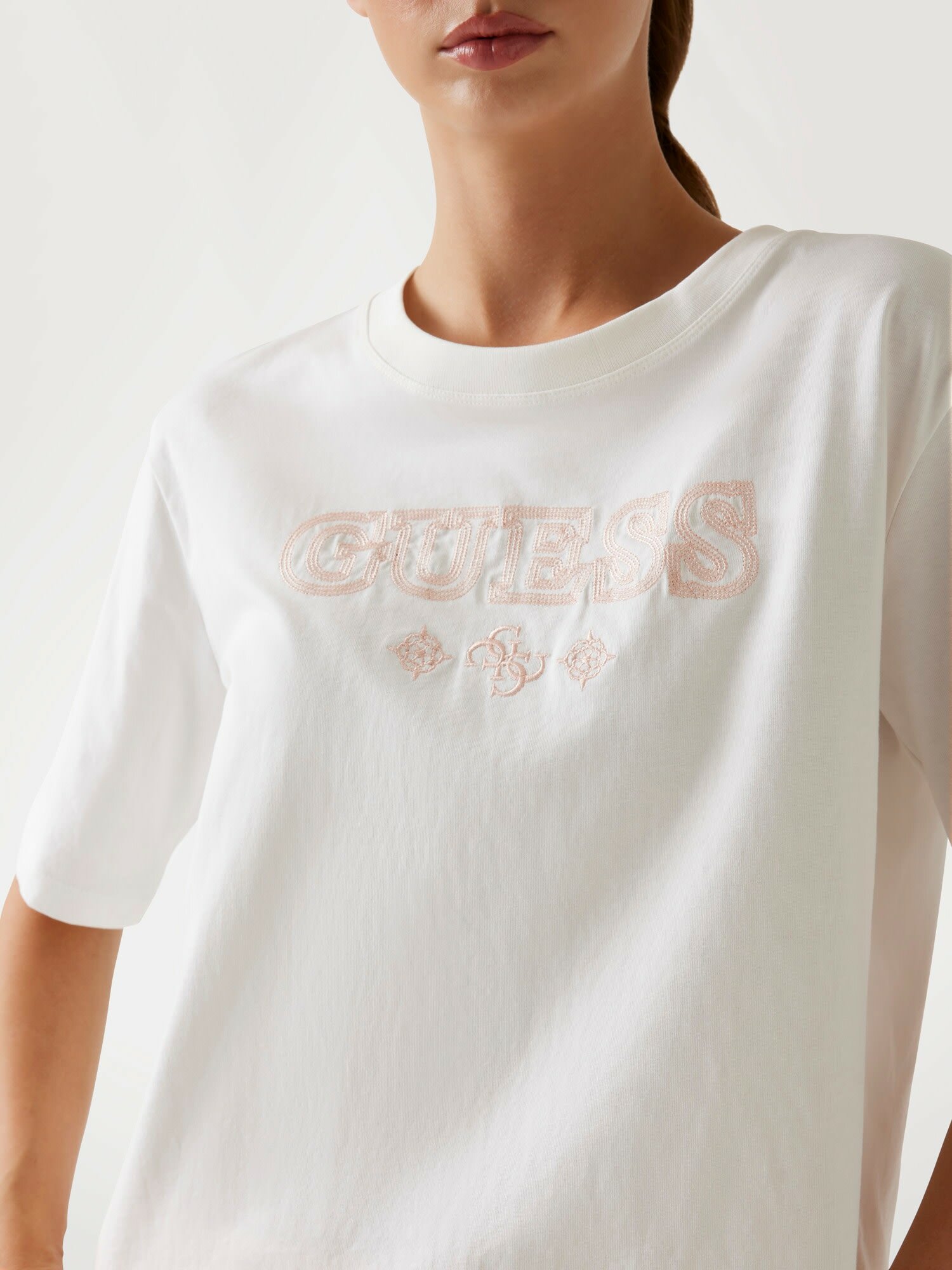 Футболка GUESS, размер M, белый, — фото 1