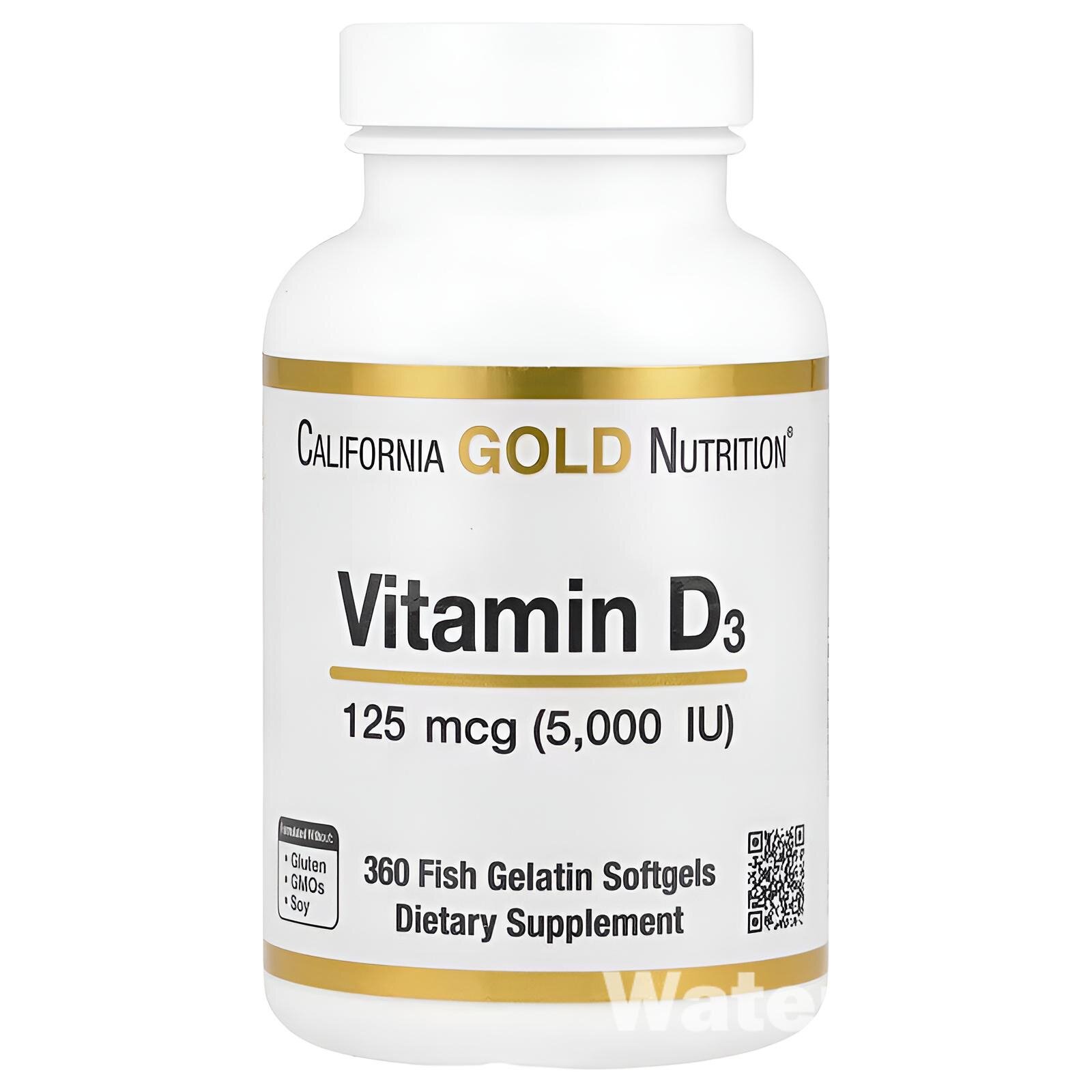 Vitamin D3 50000 Gold N50 для иммунитета, костей и сердца, 50 капсул