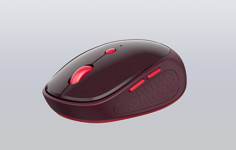 Беспроводная мышь Havit MS76GT, Red сенсор, эргономичная, серая, черная