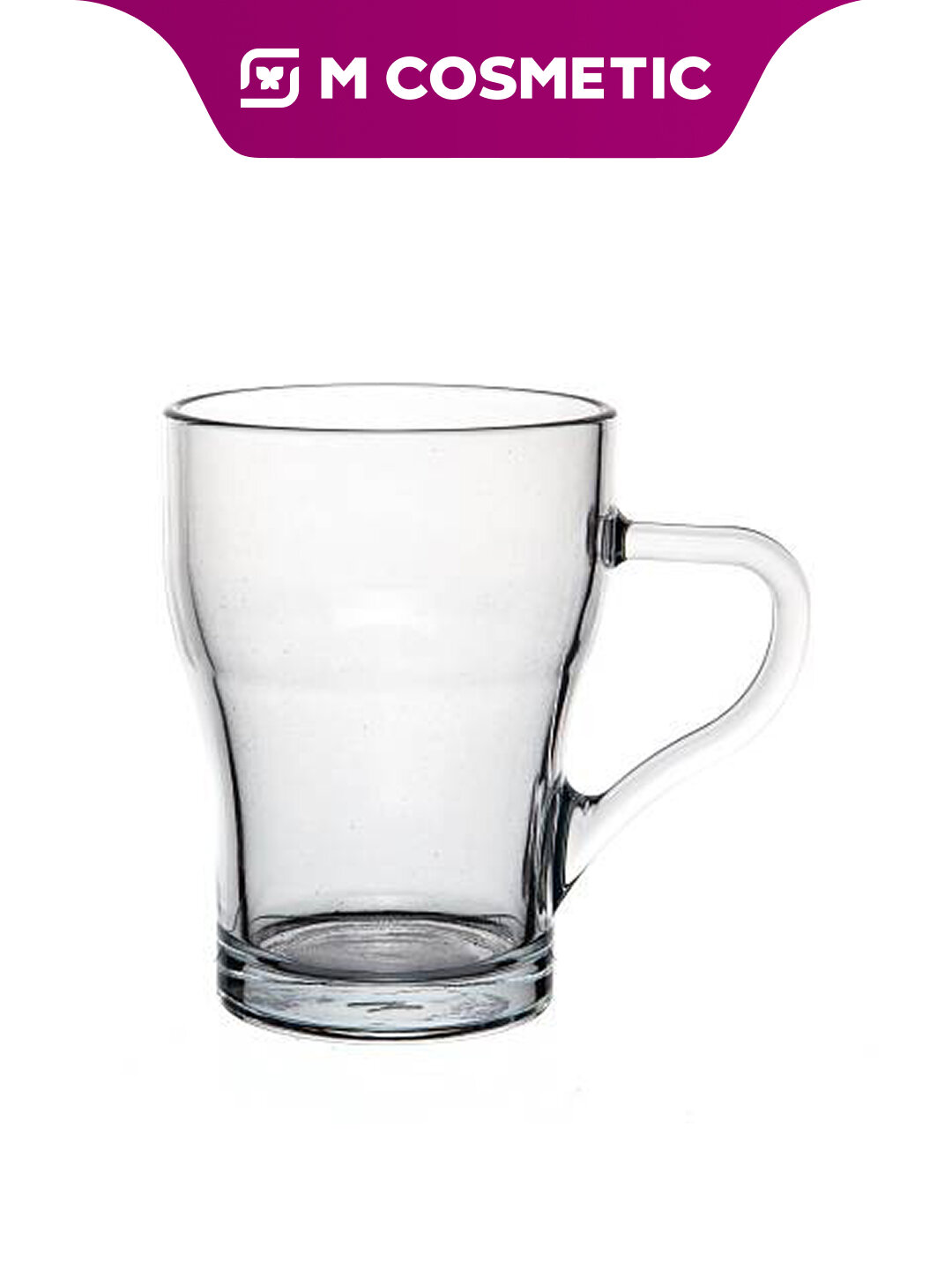 Кружка Basic ОптТоргСоюз, 350мл, стекло, прозрачное, с ручкой