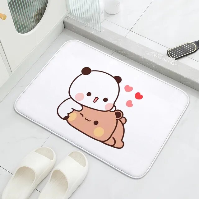 Симпатичный коврик с мультяшным рисунком от Bubu and Dudu, подходящий для прихожих, балконов, ванных комнат, полов, противоскользящих ковров, ковриков для спальни и домашнего декора.