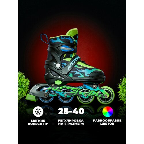 Раздвижные роликовые коньки JE-SK-A570-21 Green S 29-32