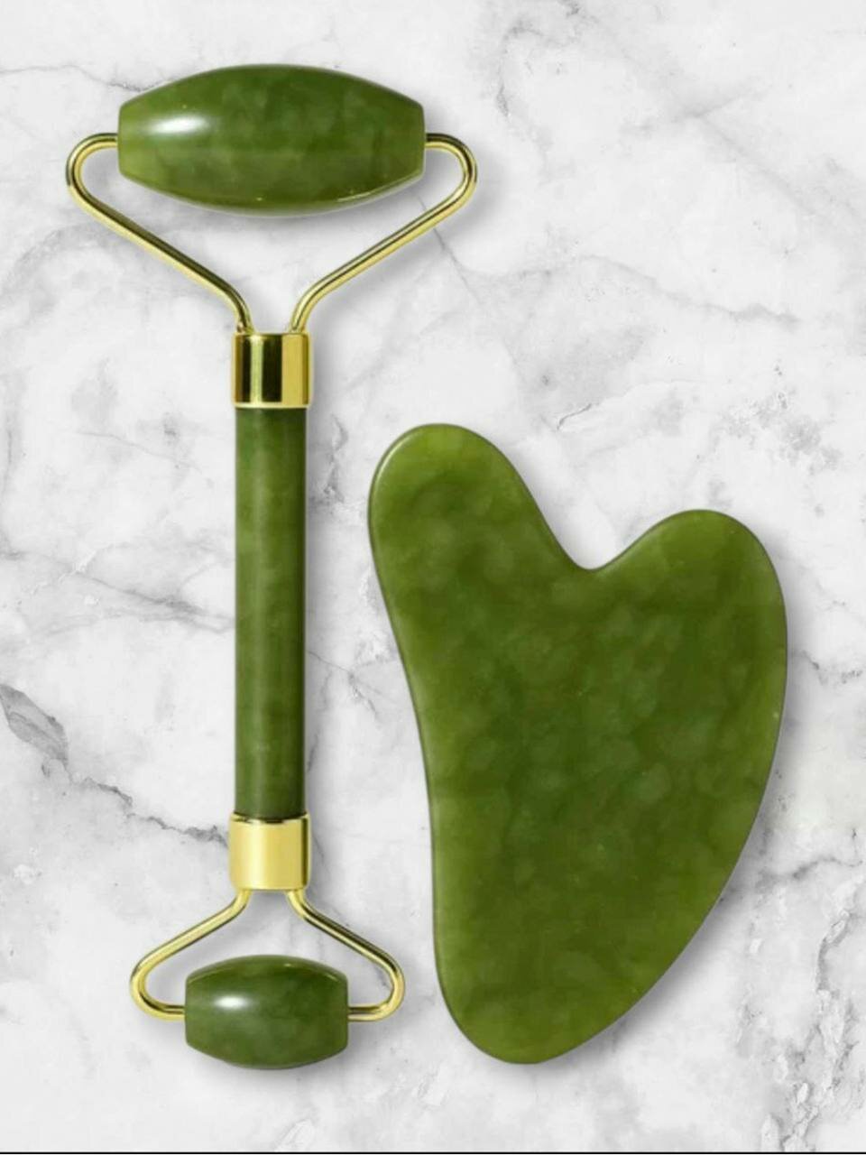 Массажер Premium Beauty, нефритовый, для лица и тела, улучшает кровообращение