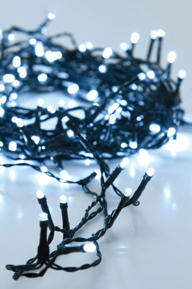 Светодиодная гирлянда Koopman Comfort Steady, 720 холодных белых LED-огней, 54+3 м, зелёный ПВХ, уличная, Koopman International AX8400070