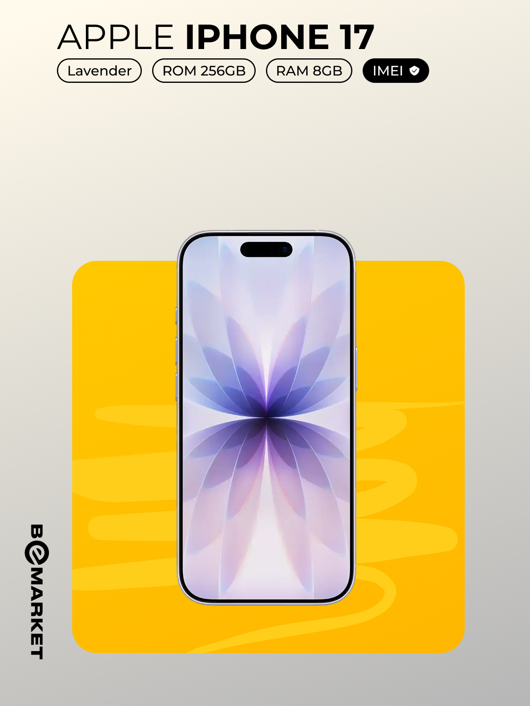 Смартфон Apple iPhone 17 Lavender 256 GB (SIM + eSIM) | Официальный IMEI — фото 1