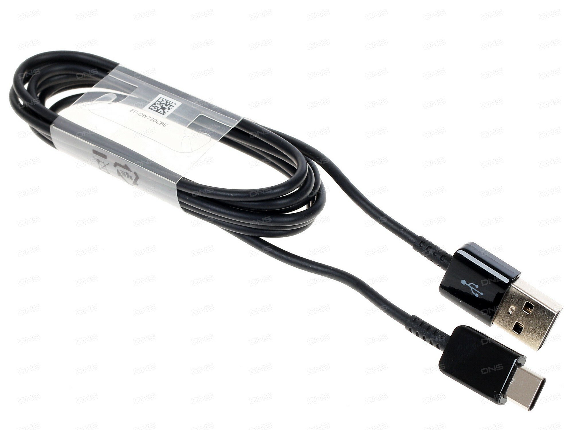 Кабель круглый Samsung USB Type-C - USB 2.0 Type-A черный 1.5 м — фото 1