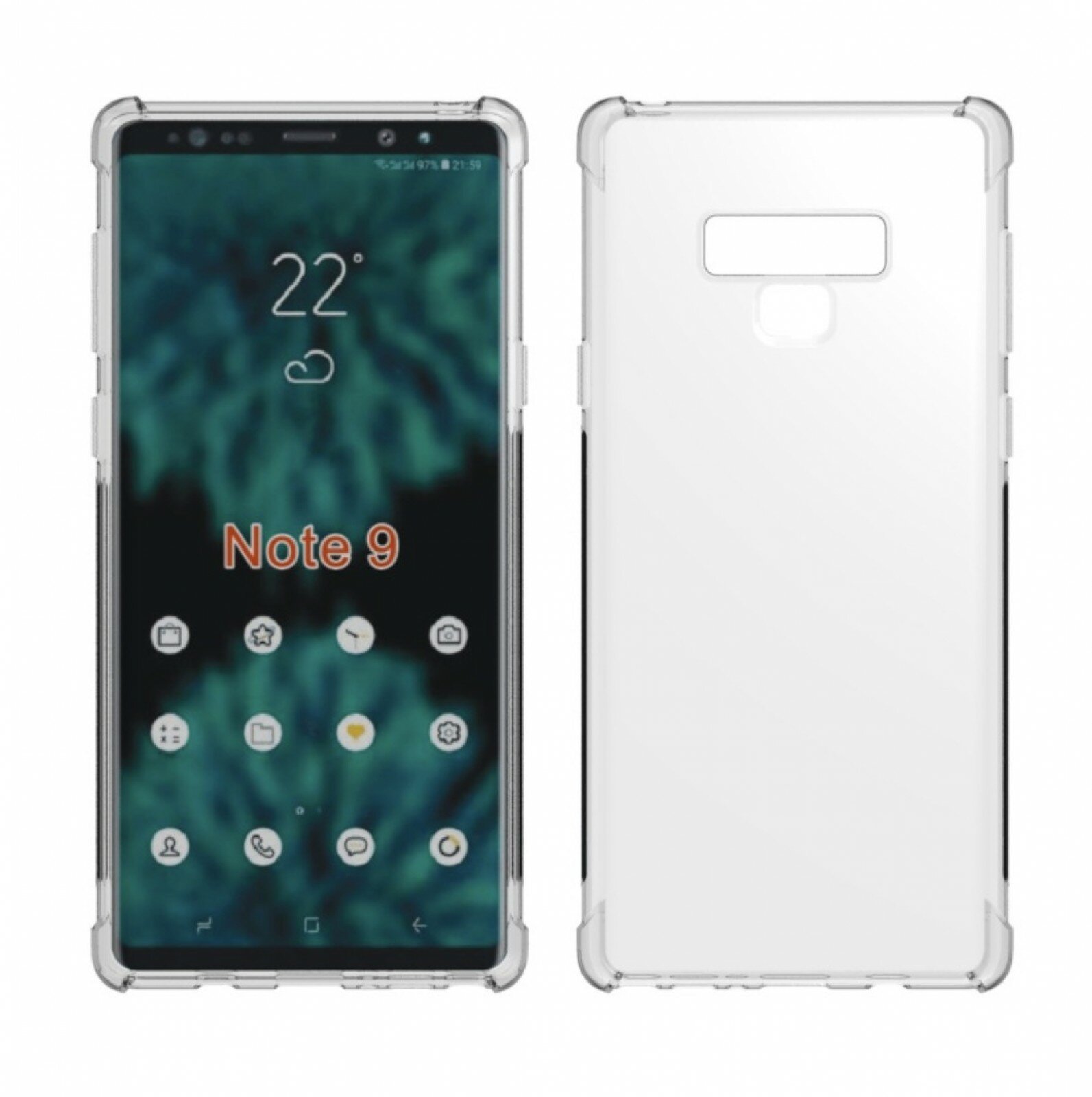 Чехол-бампер MyPads Tocco для Samsung Galaxy Note 9 с противоударной защитой и прозрачным дизайном