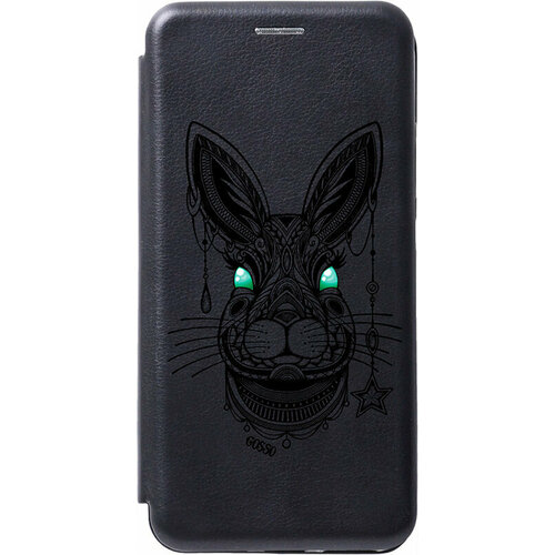 фото Чехол-книжка book art jack для samsung galaxy s20+ с принтом "grand rabbit" черный slvgo