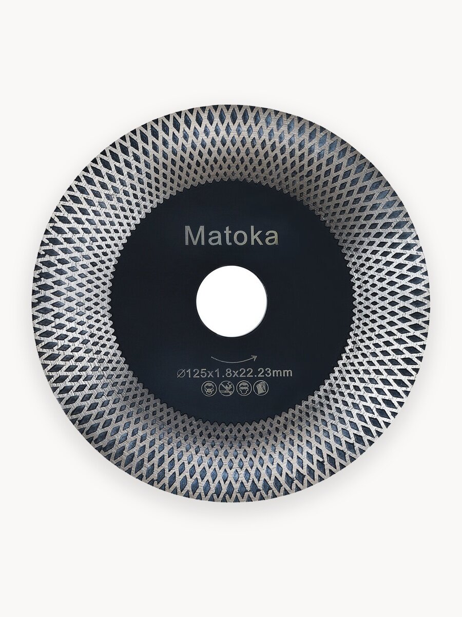 Диск алмазный Matoka 125 x 1,8 x 22.23 по керамограниту и твердой керамике, 1 шт.