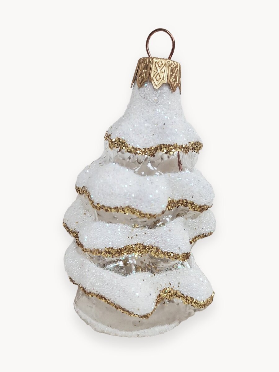 Елочная новогодняя игрушка коломеев Ёлочка, прозрачная серия, в подарочной упаковке, h-8см