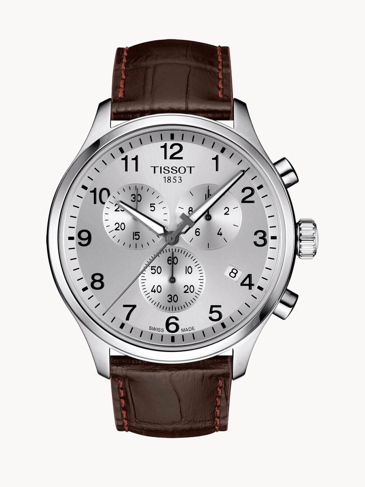 Наручные часы TISSOT, коричневый, серебряный
