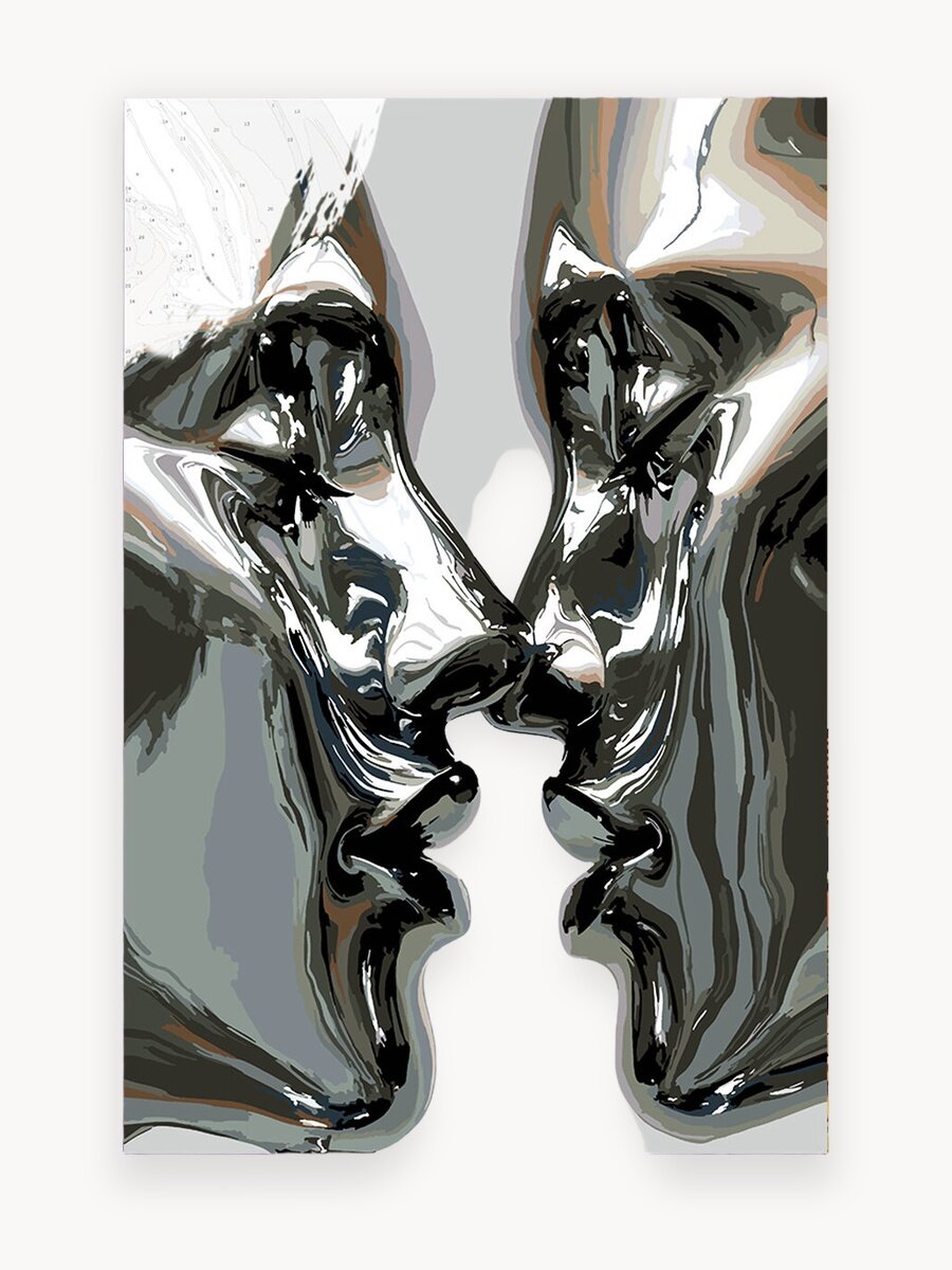 Картина по номерам КУЛЬТУРА ЦВЕТА Chromed love