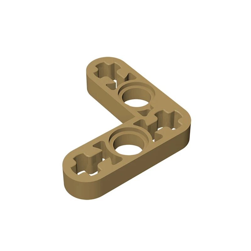 Gobricks 32056, 10 деталей, изогнутые тонкие кирпичи Technic Бежевый, 034