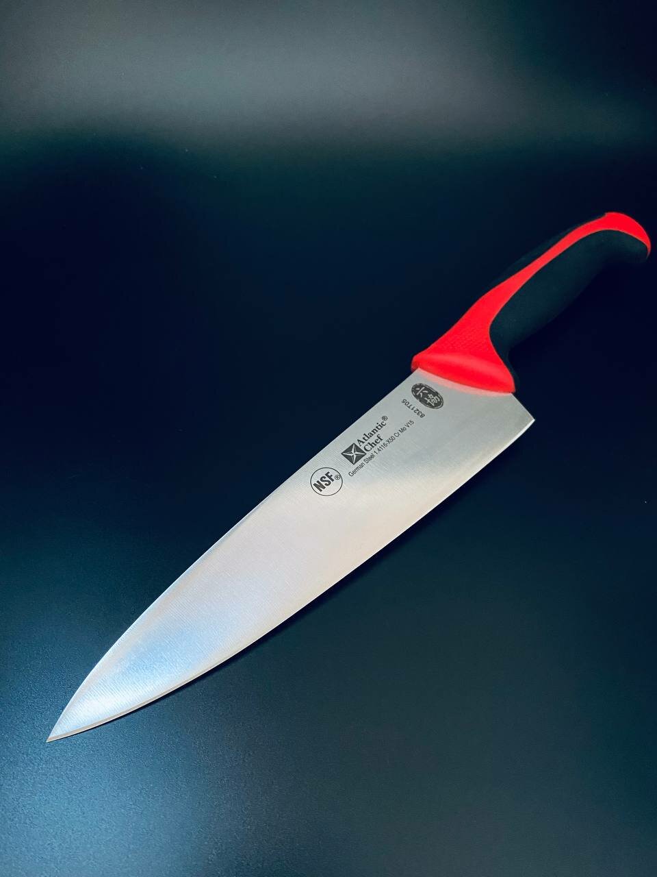 Нож Atlantic Chef Кухонный Поварской, красный, 21 см