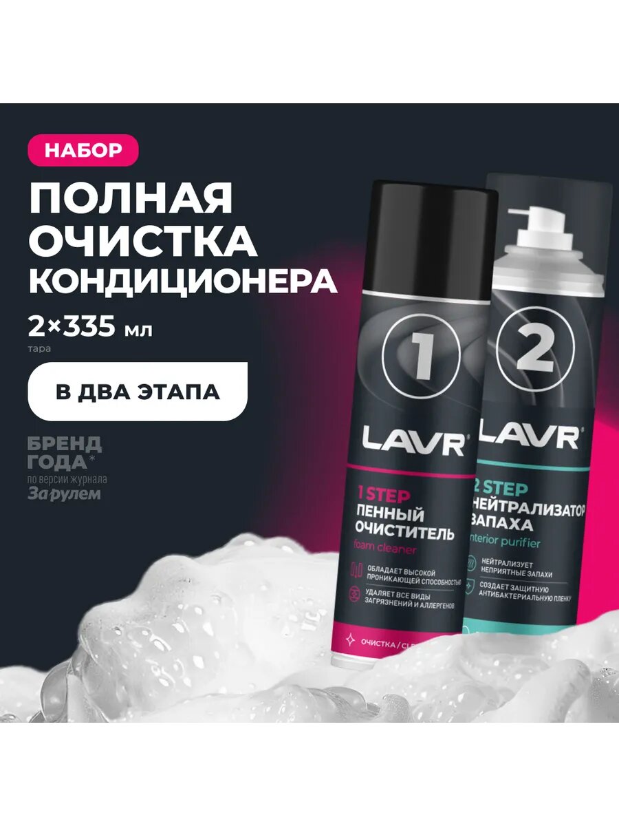 Набор для полной очистки кондиционера, 2×335мл