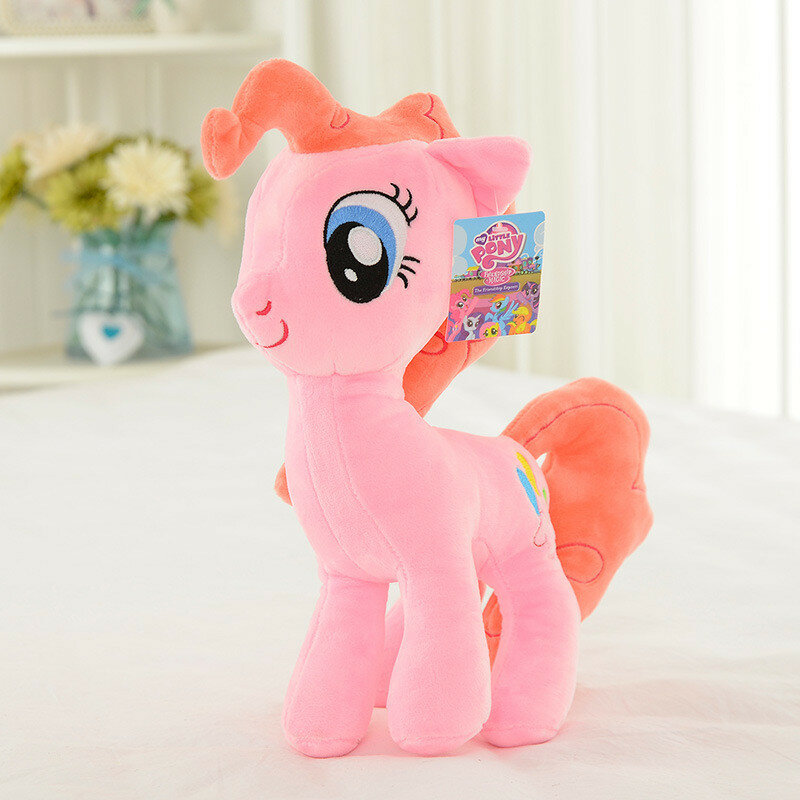 Cute plush toy stuffed animal with pp cotton for collectors, pink, 20cm