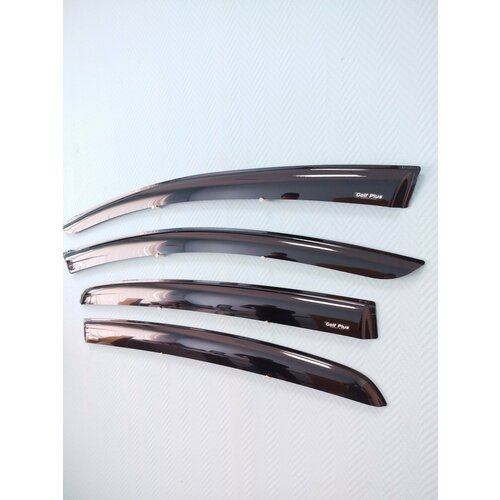 Дефлекторы окон Volkswagen Golf Plus с 2005 по 2014, к-т 4 шт, скотч 3M