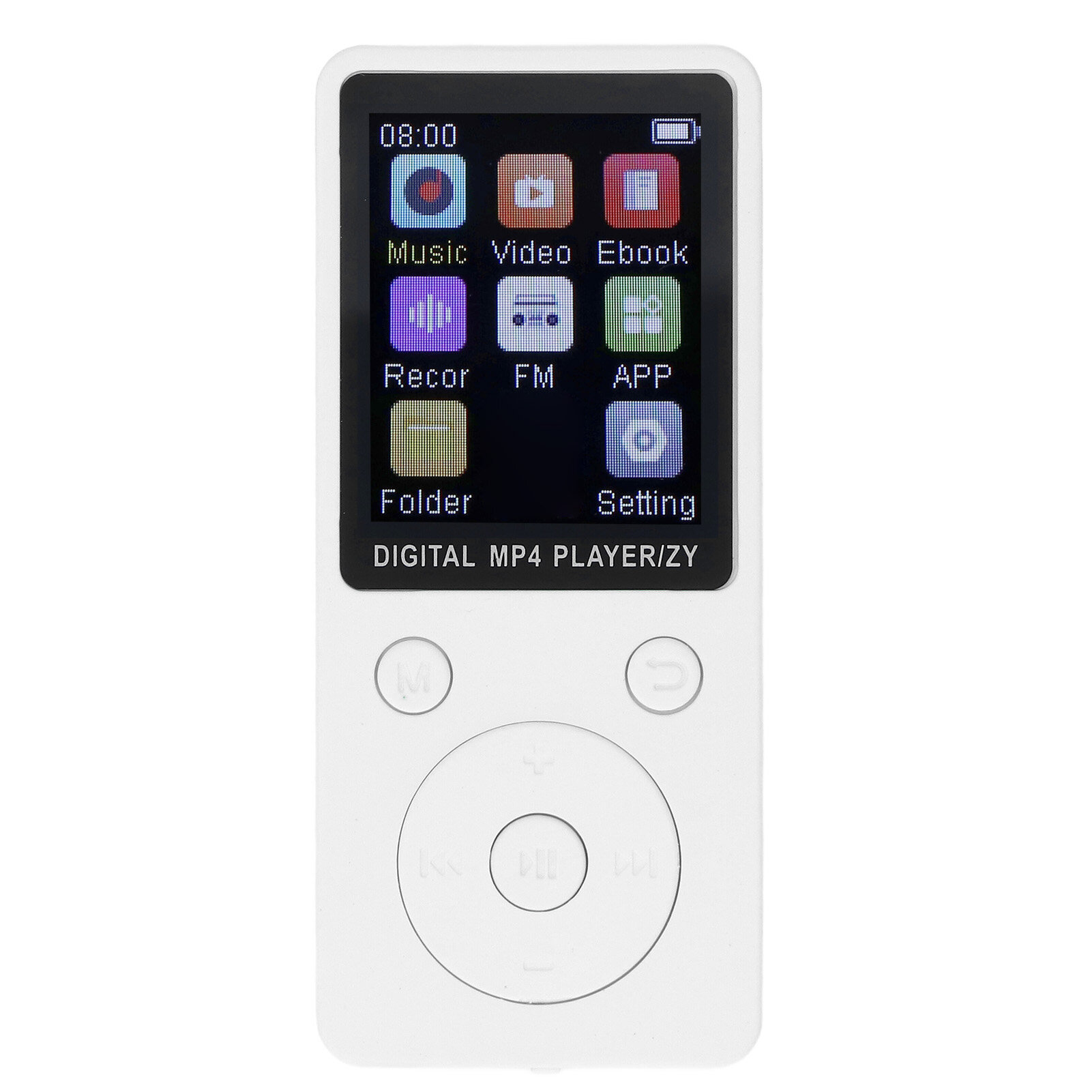 MP3 плеер с цветным экраном 1.8 дюйма, Bluetooth 5.0, 16 ГБ, поддержка аудиоформатов HiFi, для спорта