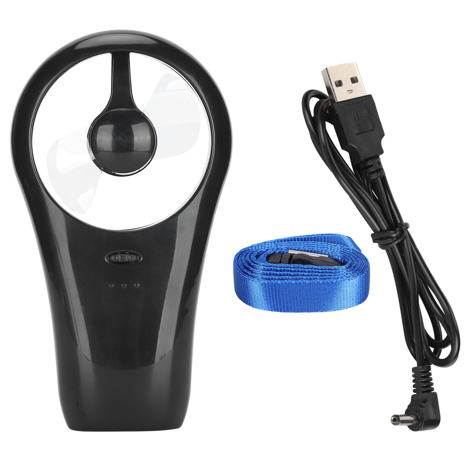 Мини-ручной вентилятор, маленький портативный вентилятор, бесшумный USB-вентилятор для улицы и помещений, черный