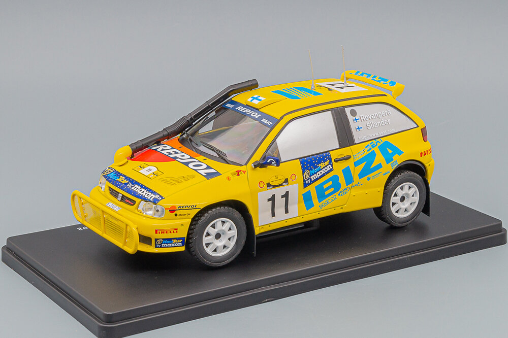 Модель коллекционная Seat ibiza kit kar evo 2 #11 "seat sport team" 5 место safari rally kenya 1998 rovanperä - silander