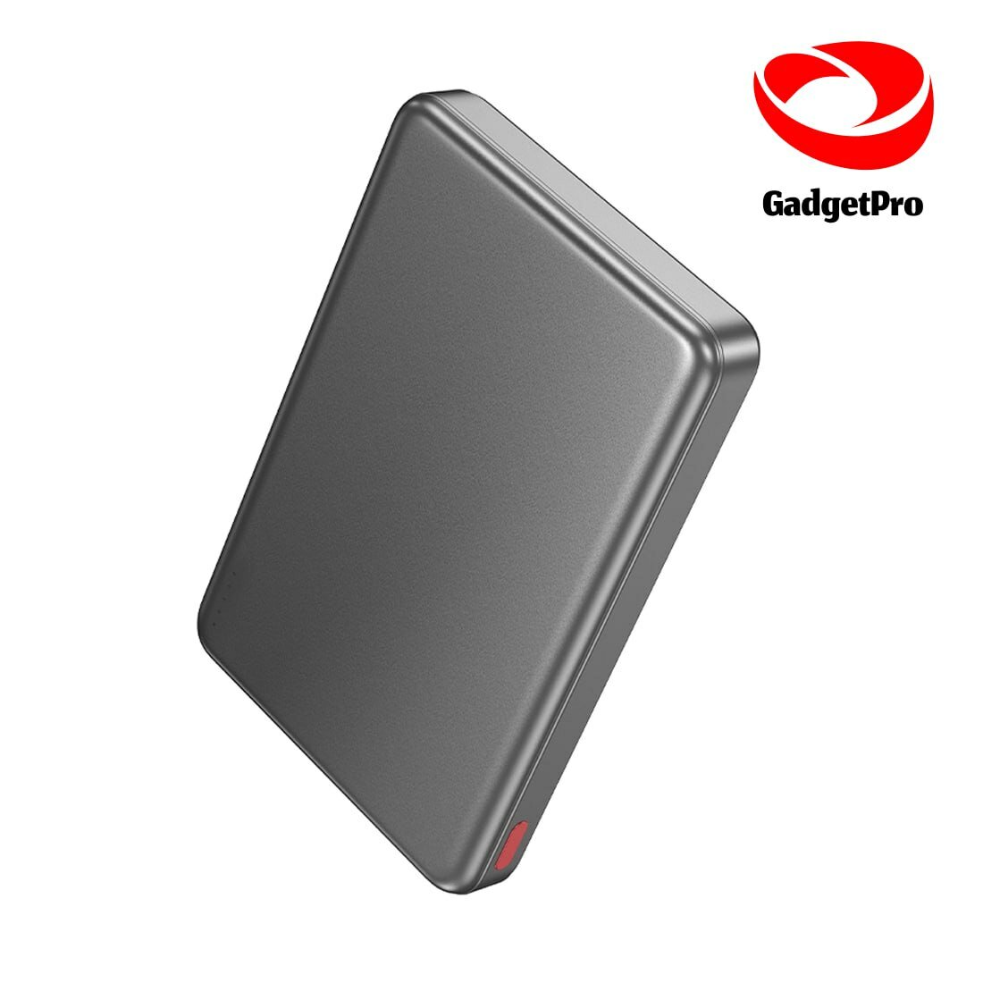 Портативный магнитный Power Bank Hoco Q26A Joy PD20W, 10 000 mAh, MagSafe, серо-золотой
