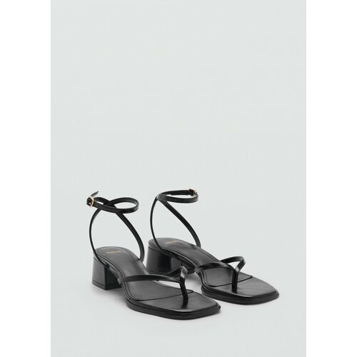фото Босоножки mango outlet montse, размер 39 eu, черный