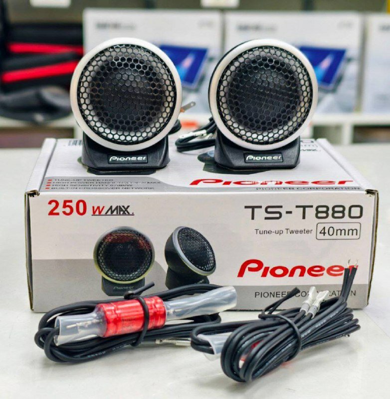 Автомобильные динамики Pioneer TS-T880, Пищалки, Твитеры 250Вт