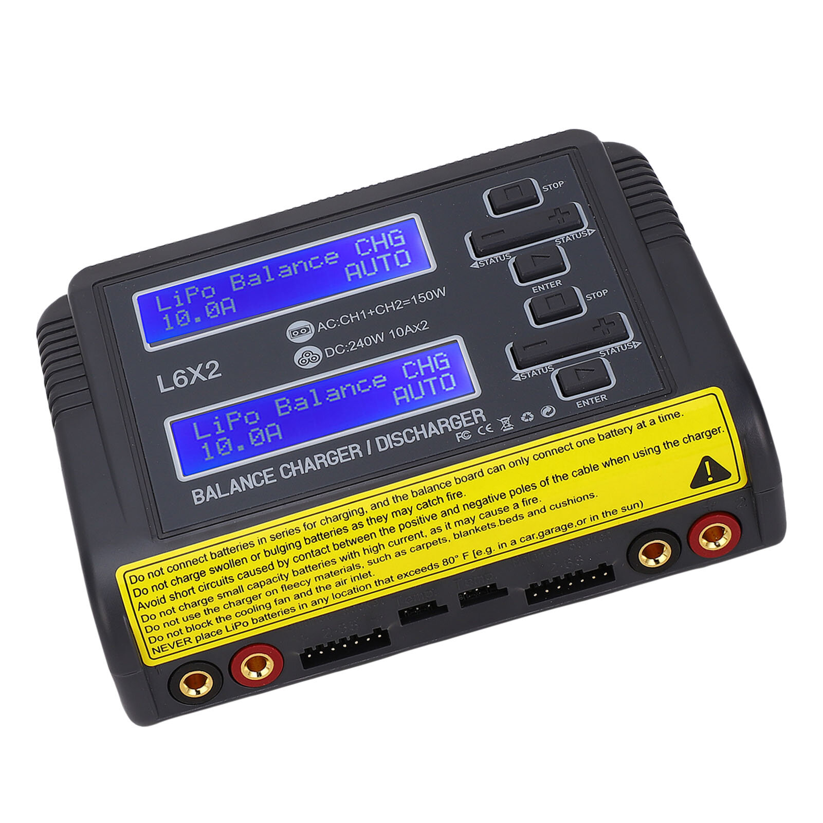 Балансировочное зарядное устройство Lipo, для RC автомобилей, с автоохлаждением и функциями разрядки