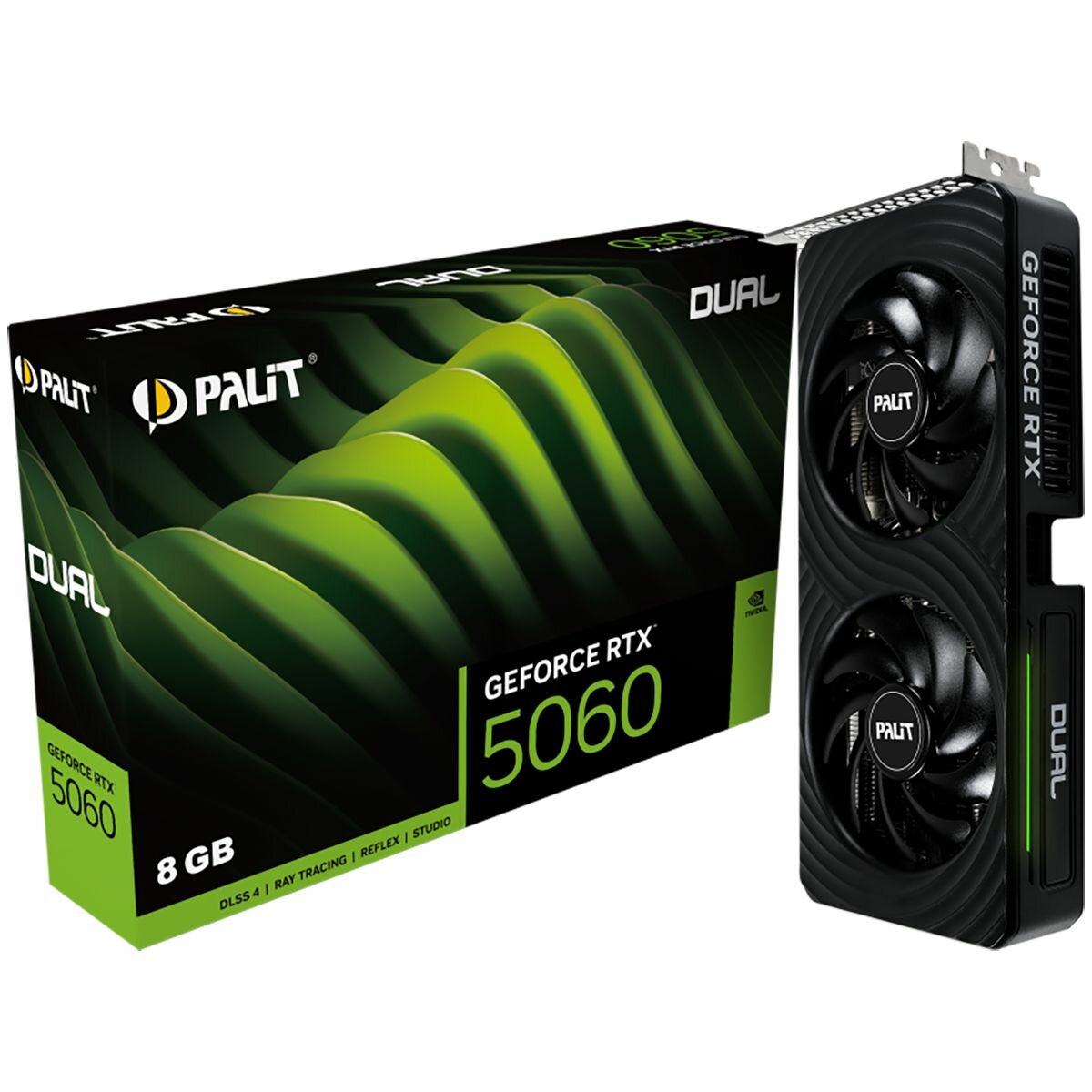 Видеокарта Palit RTX5060 DUAL 8GB GDDR7 128bit 3xDP HDMI 2FAN RTL
