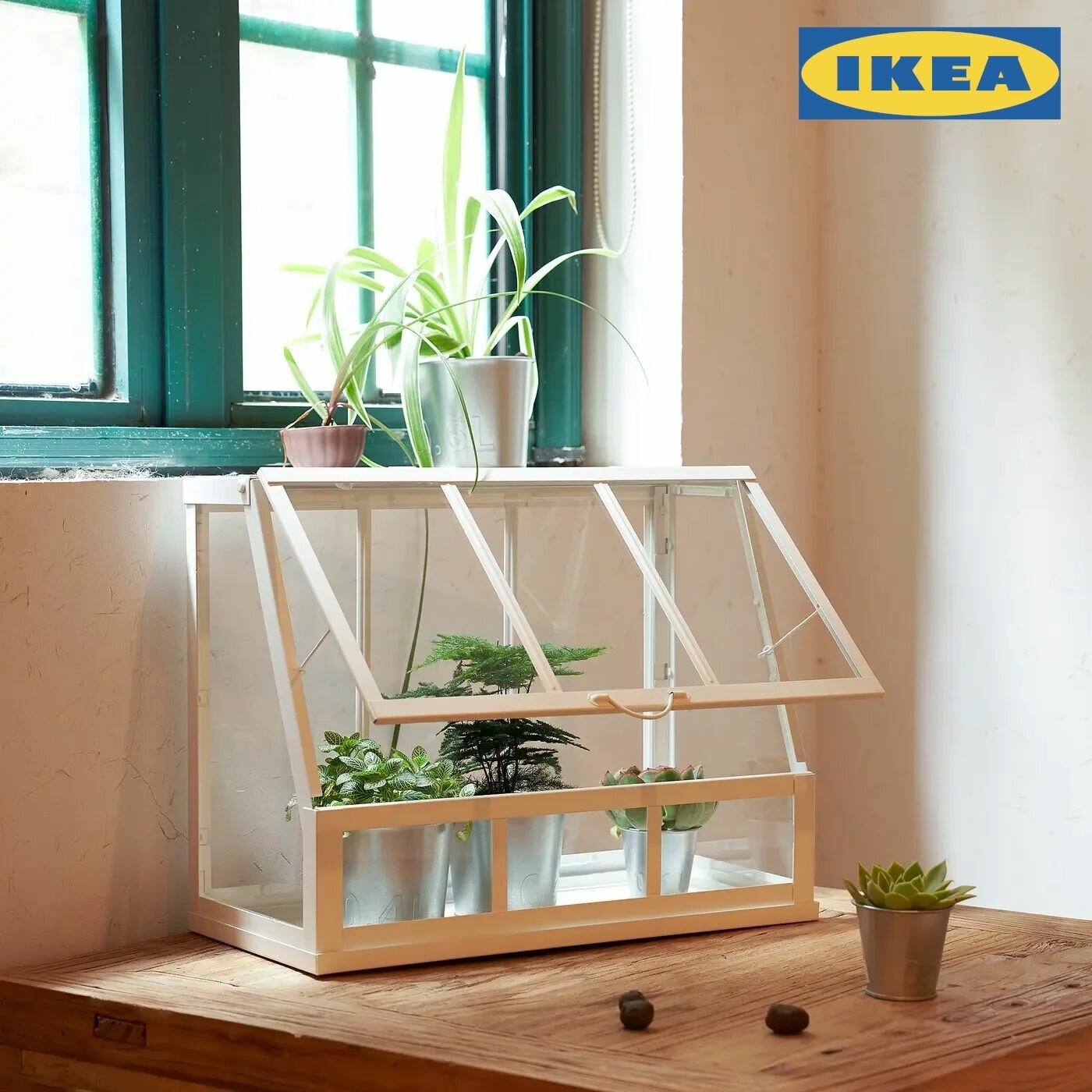 AKERBAR IKEA теплица для дома/улицы белая 45 см