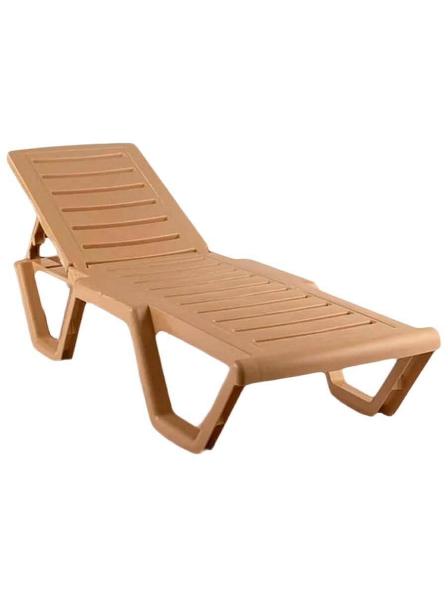 Шезлонг Honeycomb Relax M-SHEZ02Relax2 бежевый неразборный пластик до 250кг