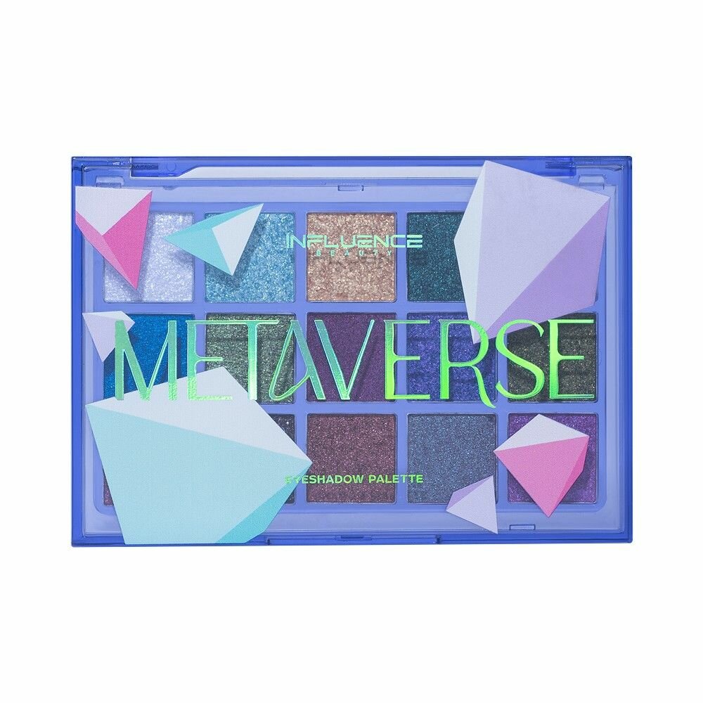 Палетка теней для век Influence Beauty Metaverse 15 оттенков, 18,77 г