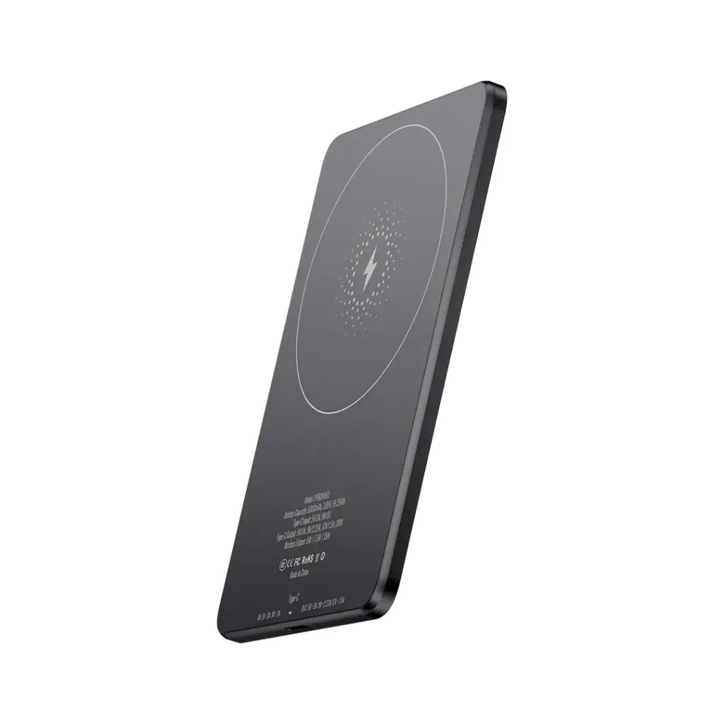 Power Bank Powerology, MagSafe, тонкий, 5000mAh, для iPhone 13/14/15/16
