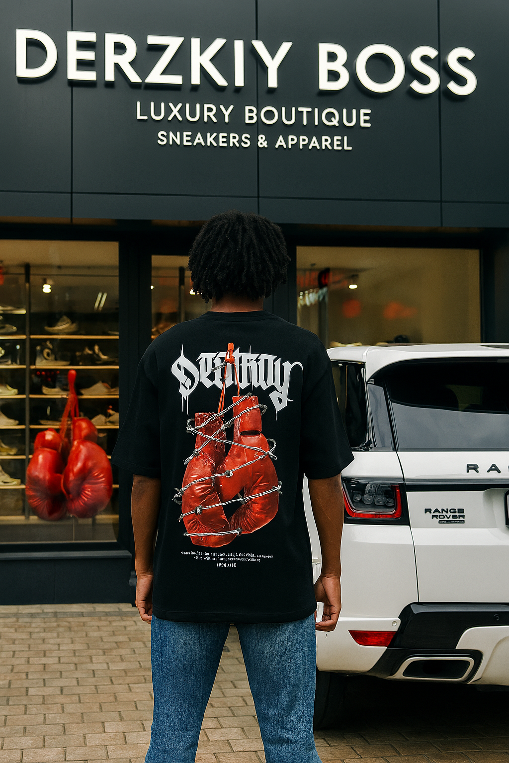 Футболка спортивная Футболка "DESTROY", манифест силы, черный цвет, принт боксерские перчатки, 1 шт., размер s, черный — фото 1