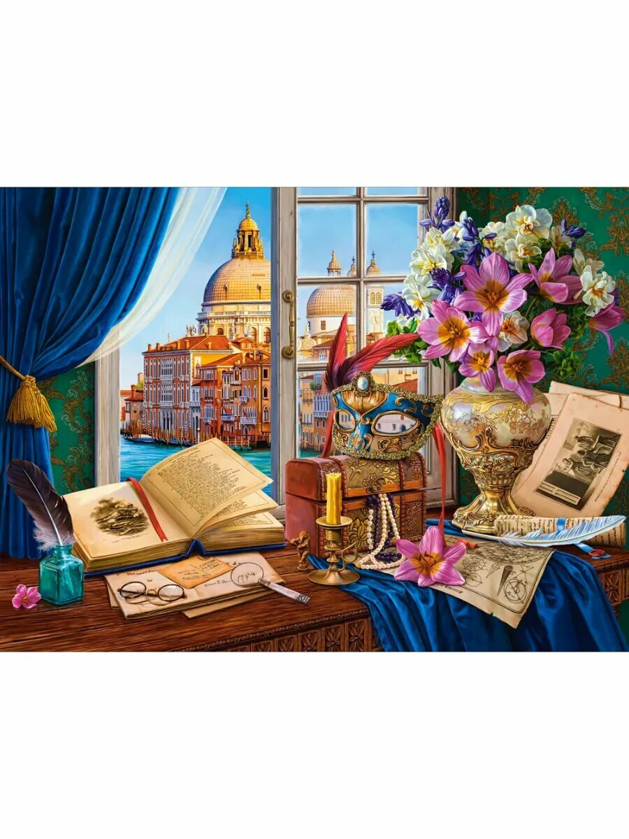 CastorLand Пазл Венецианский натюрморт, 2000 деталей — фото 1