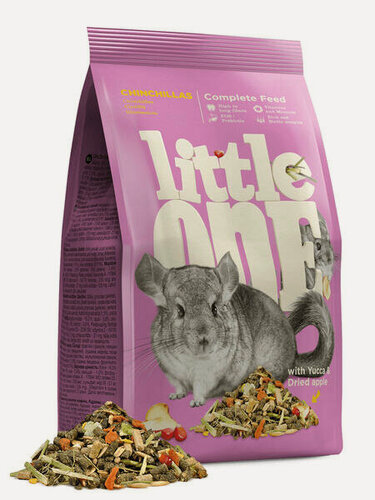 Изображение товара LITTLE ONE 4 шт по 900 г корм для шиншилл