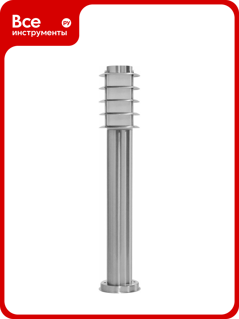 Садово-парковый светильник техно столб 18W E27 230V серебро Feron DH027-650 11816