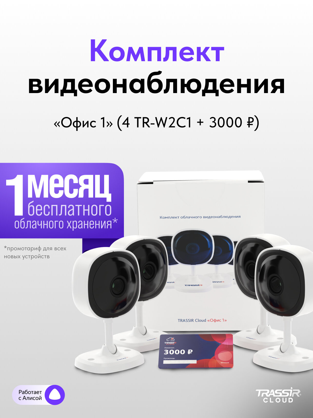 Комплект видеонаблюдения TRASSIR 