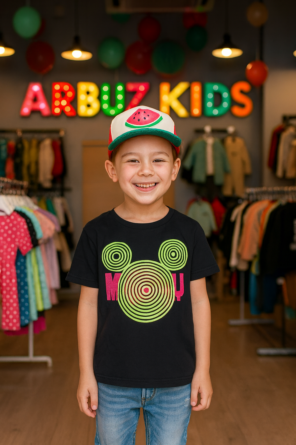 Футболка Zara Футболка Zara "Mickey Mouse", для девочек, хлопок 100%, чёрный,, размер 146, черный — фото 1