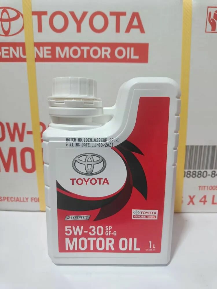 Моторное масло Toyota SP 5W-30 (Дубай) 1л + бирка, масло для автомобиля 08880-84131