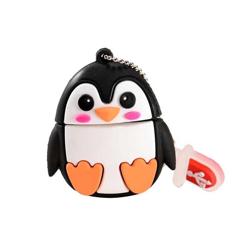 USB-флешка JASTER Cartoon Animals Penguin 128 ГБ 8 GB, A2