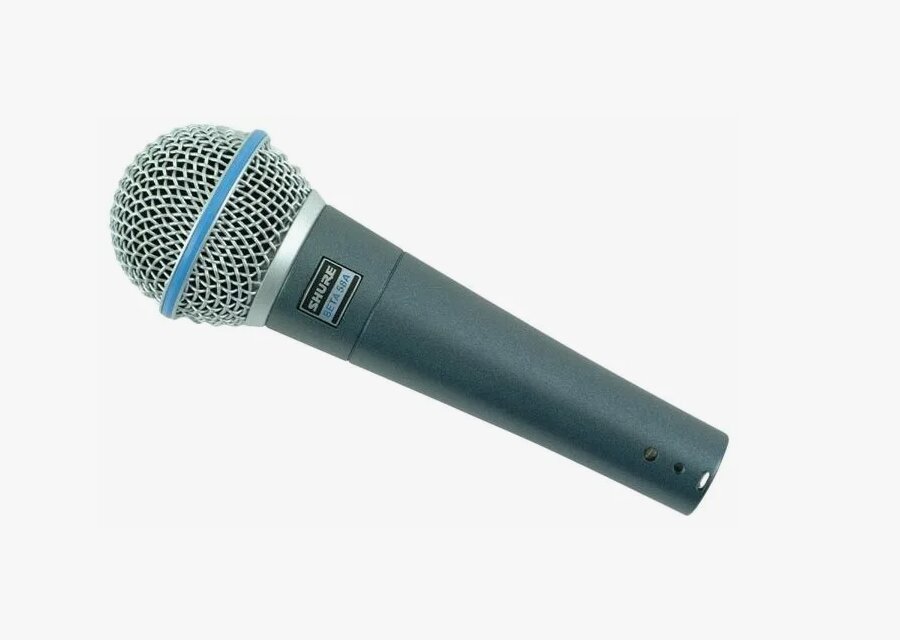 Микрофон проводной Shure Beta 58A динамический суперкардиоидный вокальный микрофон с кабелем — фото 1